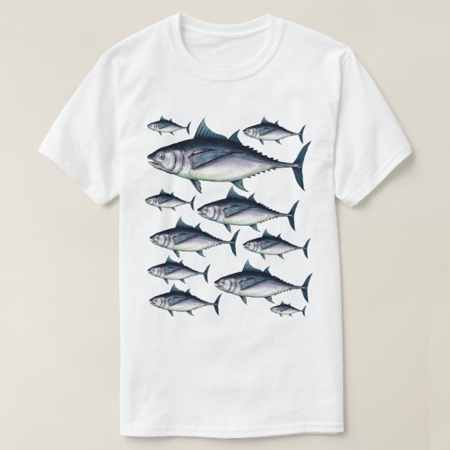 T-shirt Une journée de pêche ordinaire (Design devant)