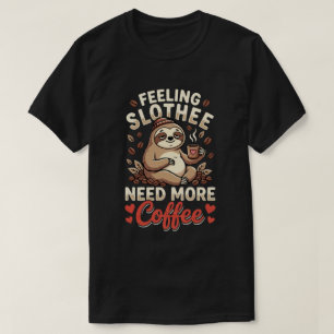 T-shirt Une journée sans café, blague à part, drôle de caf