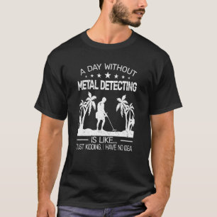 T-shirt une journée sans détection de métal pour hommes Dé