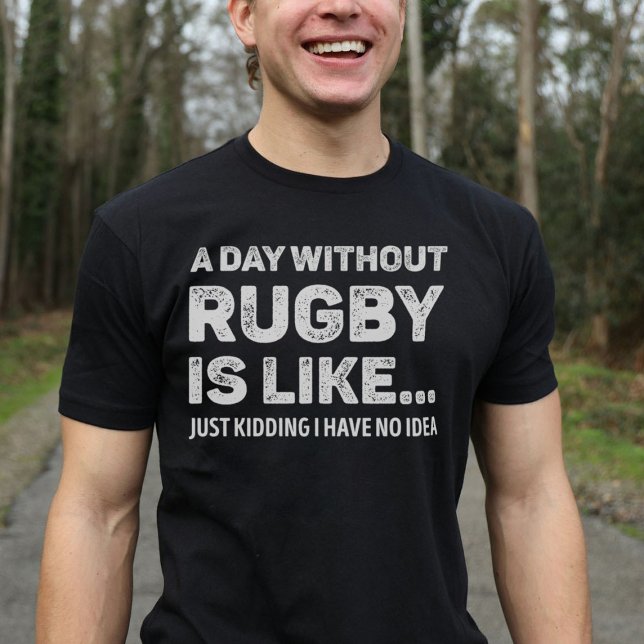 T-shirt Une Journée Sans Rugby Est Comme Drôle (Créateur téléchargé)