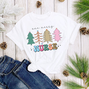 T-shirt Une Joyeuse infirmière amusant Noël femmes de Noël