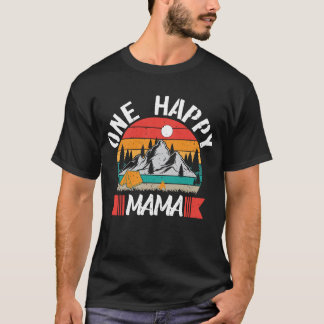 T-shirt Une joyeuse Mama Happy Camper Matching Famille Fir