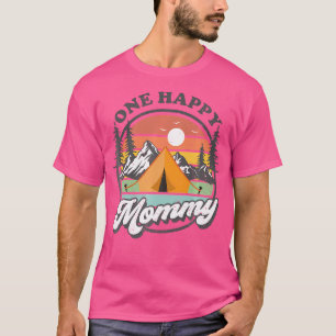 T-shirt Une joyeuse maman Happy Camper 1E Anniversaire Cam