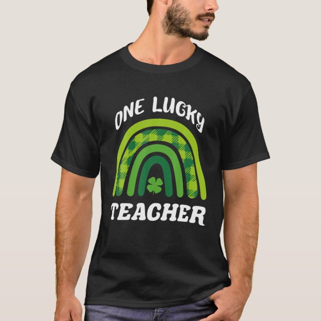 T-shirt Une joyeuse Saint Patrick enseignant (Devant)