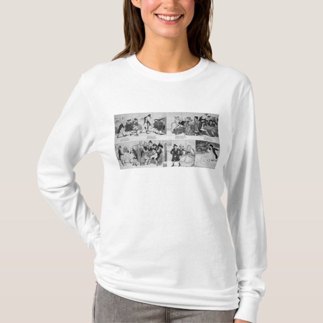 T-shirt Une leçon pour des Spendthrifts par Dr. Johnson, (Devant)