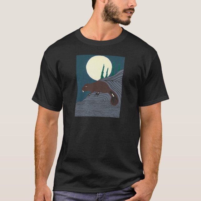 T-shirt Une légende de castors (Devant)