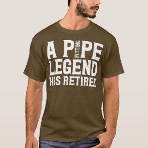 T-shirt Une Légende De Raccord De Tuyau A Retraité Le Plum
