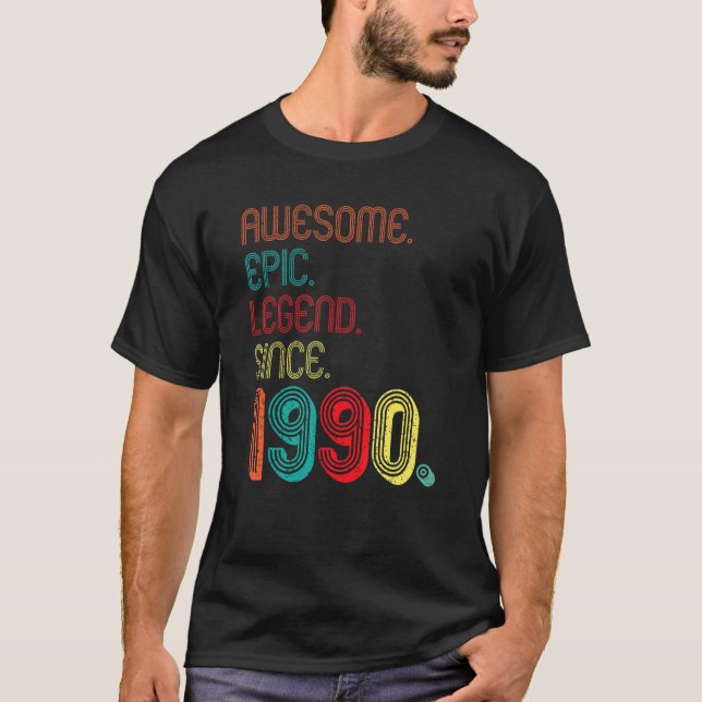 T-shirt Une légende épopée stupéfiante depuis 1990 32 ans  (Devant)