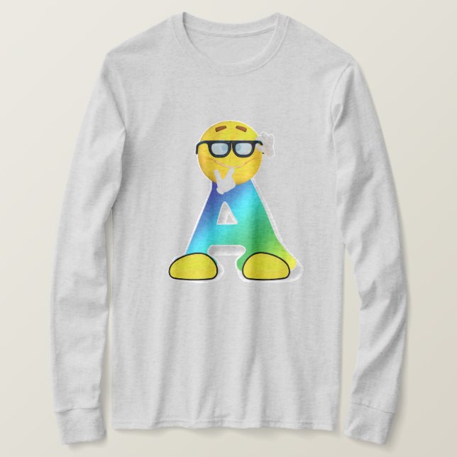 T-shirt Une lettre (Design devant)