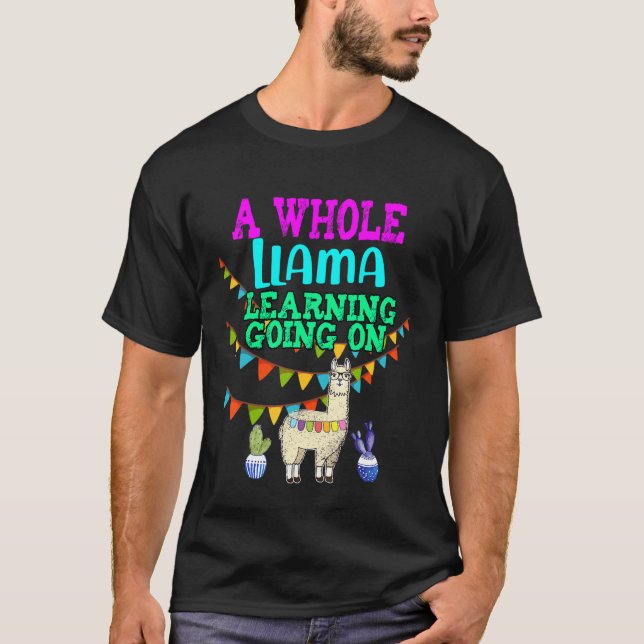 T-shirt Une Llama entière qui apprend (Devant)