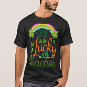 T-shirt Une Lucky Rainbow Teacher St Patricku2019s Day App