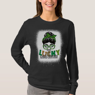 T-shirt Une Lucky Schools Cafeteria Bleached St patrick D