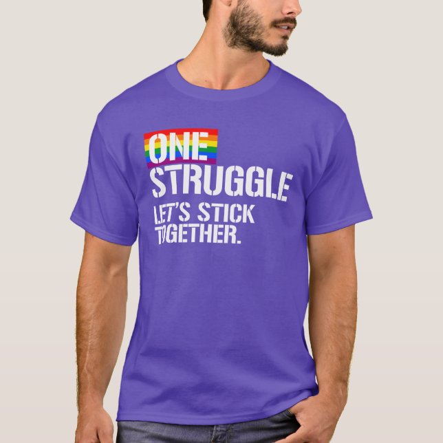 T-shirt Une lutte ensemble (Devant)