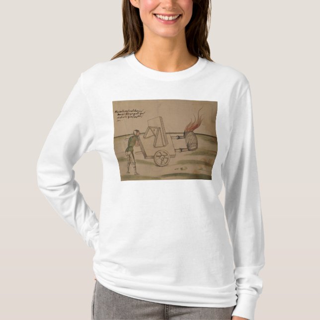 T-shirt Une machine de guerre, illustration de 'De (Devant)