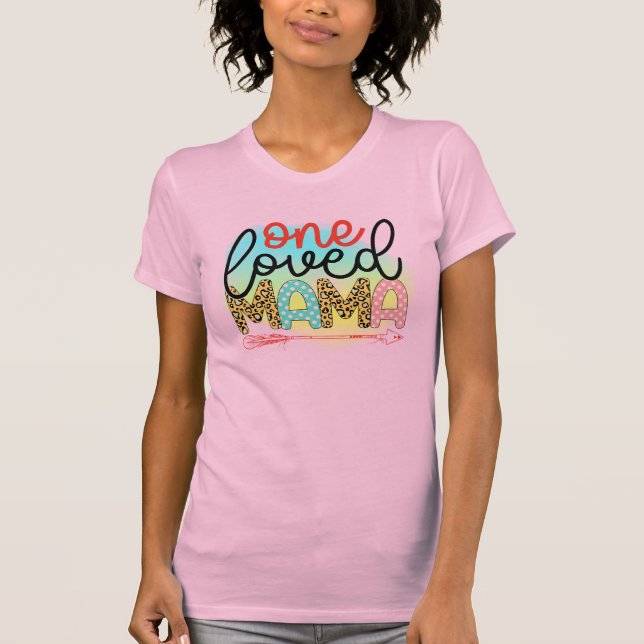 T-shirt Une maman aimée (Devant)