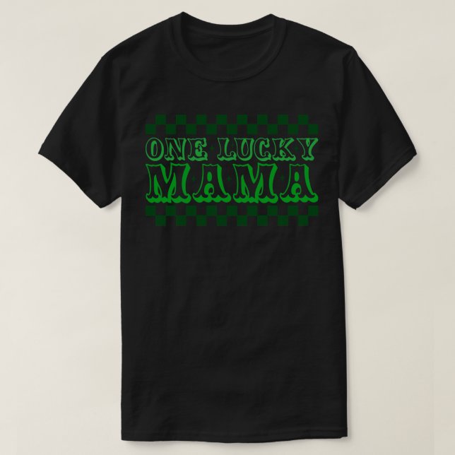 T-shirt Une maman chanceuse 2 (Design devant)