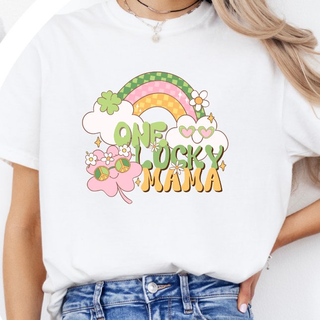 T-shirt Une Maman Chanceuse Rétro St. Patrick (Créateur téléchargé)