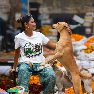 T-shirt Une maman de chien chanceuse