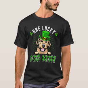 T-shirt Une Maman de Chien Chanceux Mère Golden Retriever