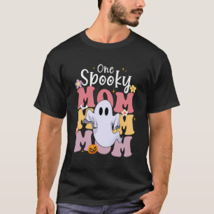 T-shirt Une maman Éffrayante Halloween Cute Ghosts Grovvy