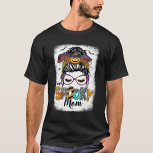 T-shirt Une maman Éffrayante Halloween Messine Cheveux Fem