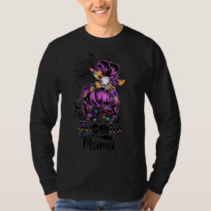 T-shirt Une maman Éffrayante Mama Messy Bun Femme Witch Ma