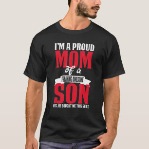 T-shirt Une maman fière de la citation de la fête des mère