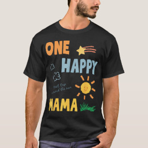 T-shirt Une Maman Heureuse Premier Tour Autour Du Soleil 1
