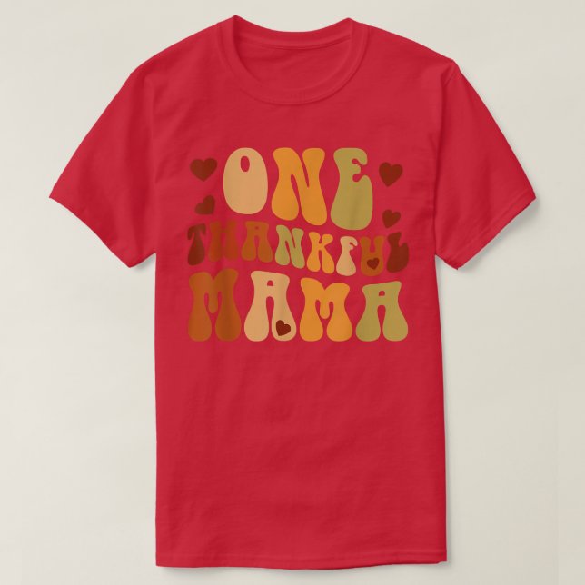 T-shirt Une maman Remerciante Maman Automne Happy Thanksgi (Design devant)