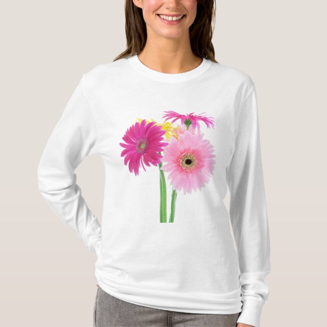 T-shirt Une marguerite rose (Devant)