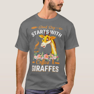 T-shirt Une meilleure journée commence avec du café et des