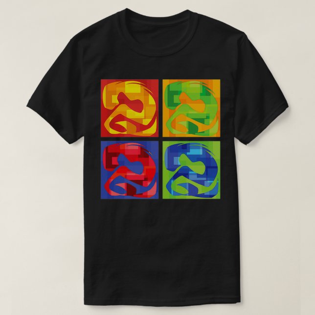 T-shirt Une mer de couleur (Design devant)