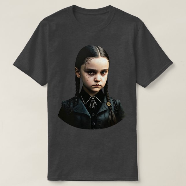T-shirt Une mystérieuse fille mercredi 2 (Design devant)
