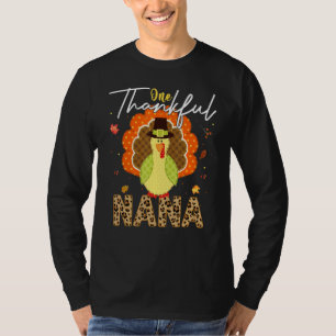 T-shirt Une Nana reconnaissante gobble dinde automne merci