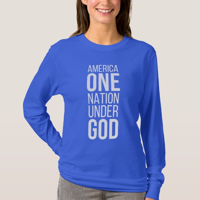 T-shirt Une nation sous Dieu (Devant)