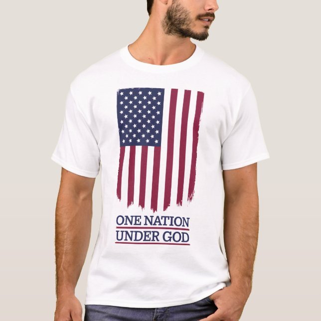 T-shirt Une nation sous Dieu (Devant)