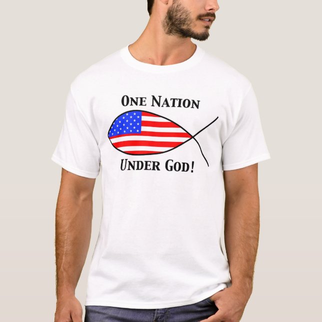 T-shirt Une nation sous Dieu (Devant)