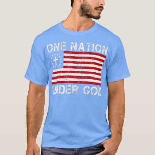 T-shirt Une nation sous Dieu American Betsy Ross Drapeau
