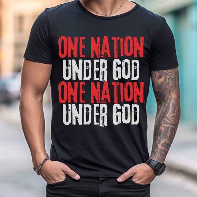 T-shirt Une nation sous dieu, Tee politique (Créateur téléchargé)