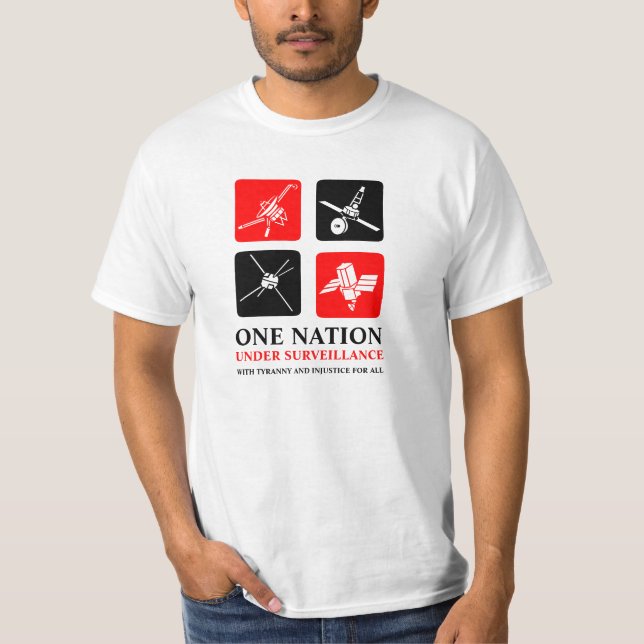 T-shirt Une nation sous la surveillance (Devant)