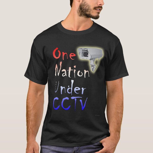 T-shirt Une nation sous la télévision en circuit fermé (Devant)