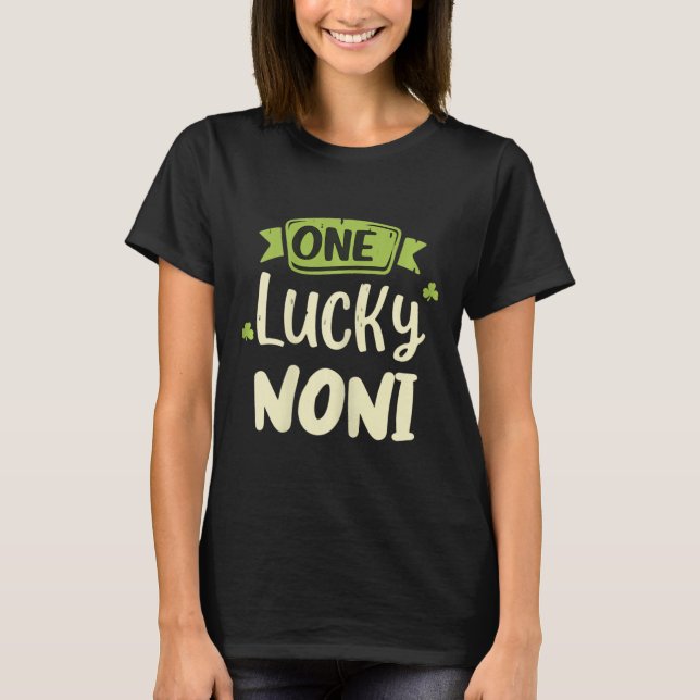 T-shirt Une Noni chanceuse Saint-Patrick drôle d'assortime (Devant)