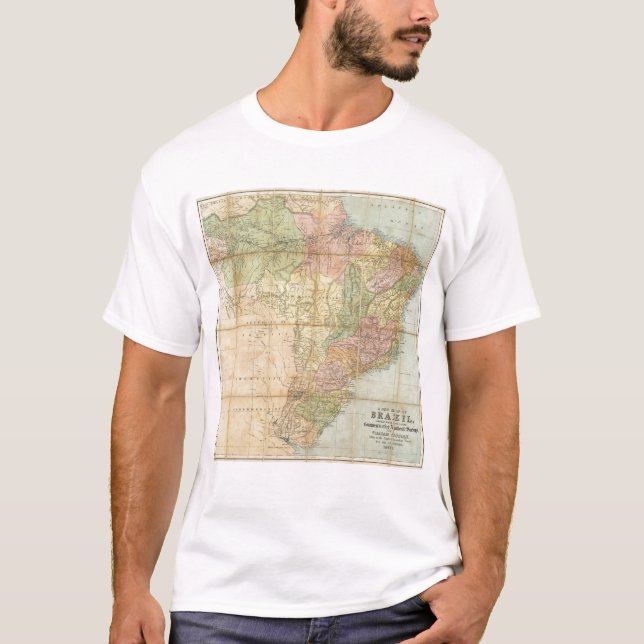 T-shirt Une nouvelle carte du Brésil (Devant)