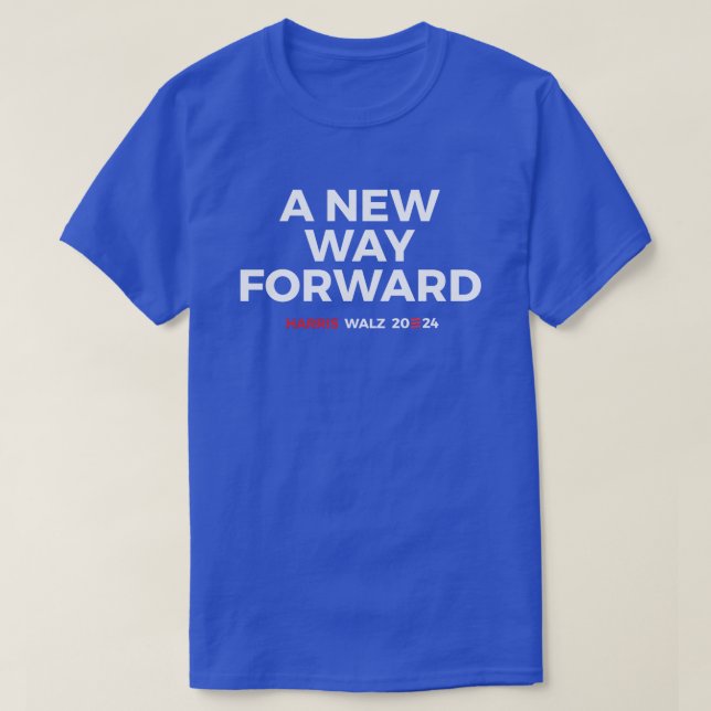 T-shirt Une nouvelle voie d'avenir - Harris Walz 2024 (Design devant)