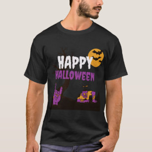 T-shirt Une nuit d'Halloween pleine de terreur.