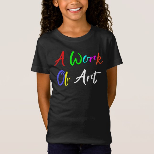 T-shirt "Une oeuvre d'art" (Devant)