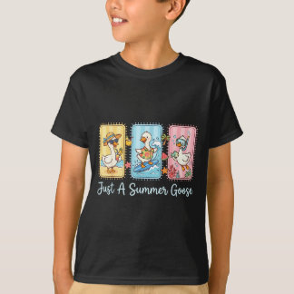 T-shirt Une oie d'été vacances amusantes à la plage vacanc