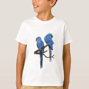 T-shirt Une paire d'aras bleus lumineux de jacinthe