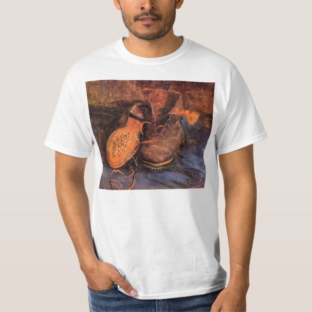 T-shirt Une paire de chaussures par Vincent van Gogh (Devant)