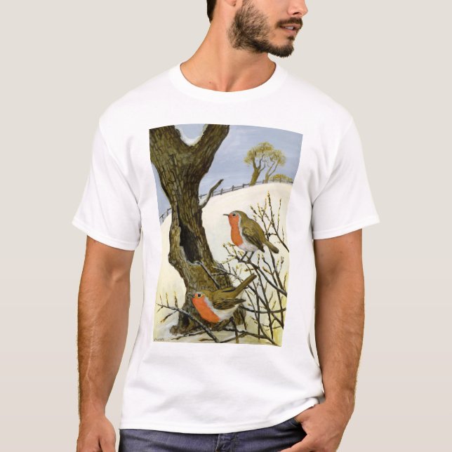T-shirt Une paire de merles (Devant)
